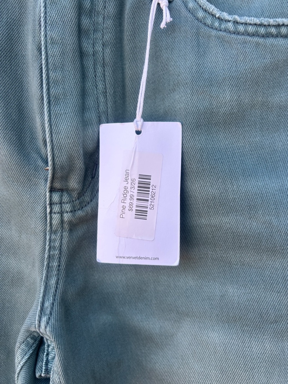 Vervet Distressed Olive Green Jeans - Picture 6 of 11